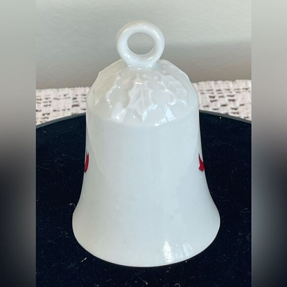 Vintage ceramic Holly & berries Christmas bell | JAPAN | vintage bell Christmas - Picture 6 of 10